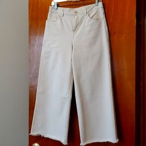 H&M Structured Cotton Flare Pants